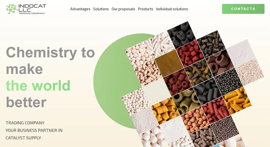 Сайт Лендинг для Indocat LLC