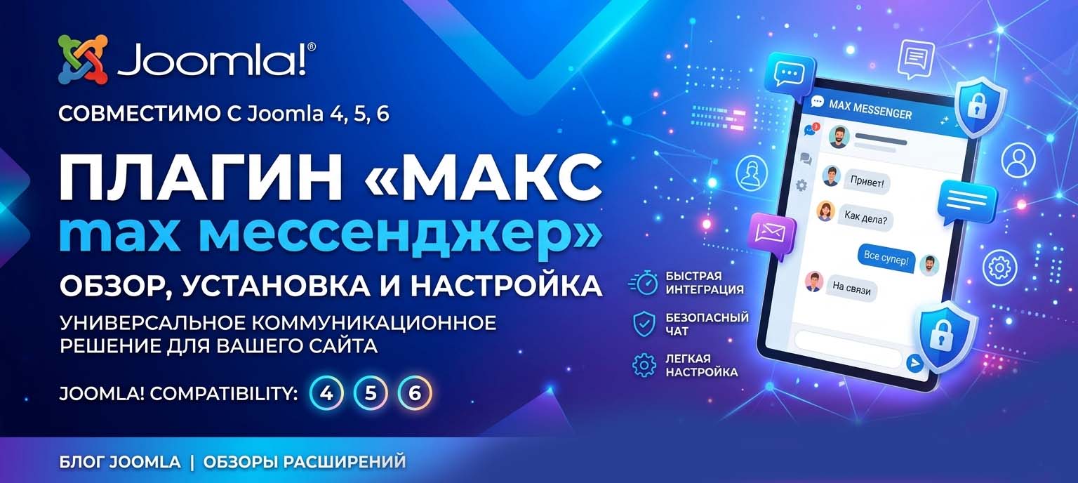 Плагин «МАКС мессенджер» для Joomla 4/5/6