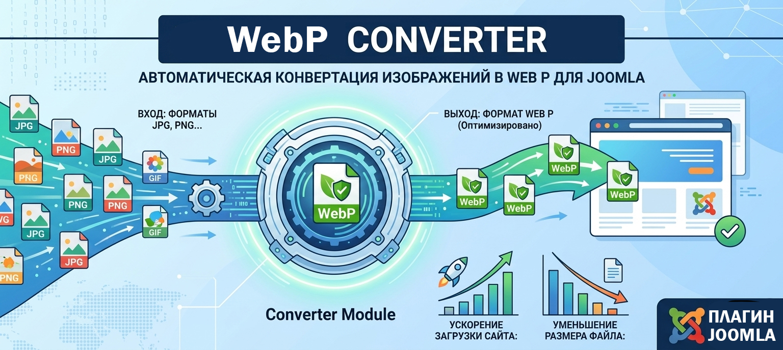 WebP Converter — Автоматическая конвертация изображений в WebP для Joomla